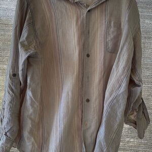 Caribbean Beige and White Shirt